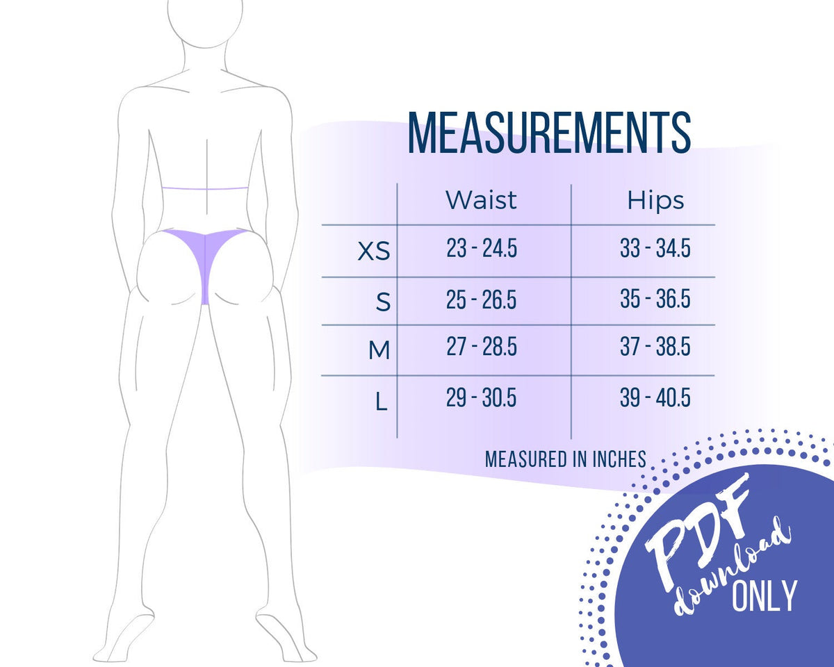 Micro Competition Bikini Sewing Pattern MIKO Sewing Patterns and Suit Supplies