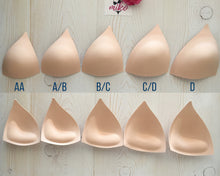 Load image into Gallery viewer, SOFT Molded Cups, Tall Triangle Push Up (Light Beige)