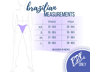 Wellness Division "Euro" Style Competition Bikini Sewing Pattern