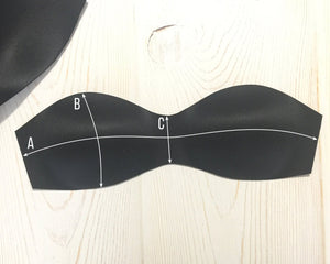 CLEARANCE! One Piece Molded Bandeau, non push up, perfect for swimwear, bras, dresses