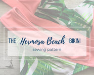 The Hermosa Beach Bikini Bottoms Pattern, Athletic Swim Bikini Bottoms Pattern